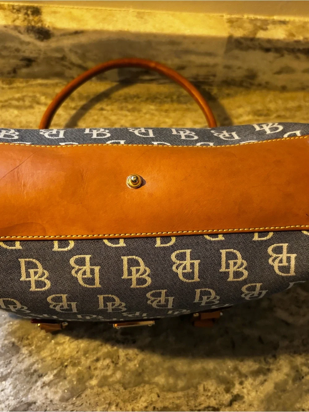 Dooney & Bourke Vintage DB Monogram Signature Satchel